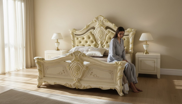 Dormitorio Lujo Cama Mesita de noche Cómoda Conjunto Completo Muebles Hotel