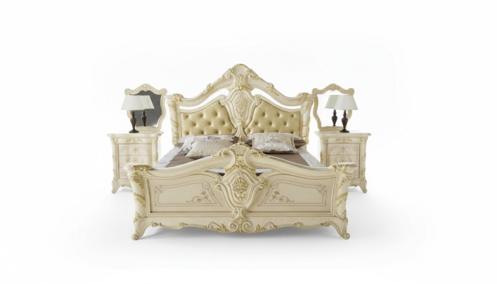 Dormitorio Lujo Cama Mesita de noche Cómoda Conjunto Completo Muebles Hotel