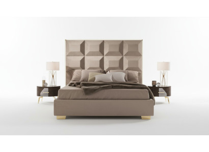 Diseño de dormitorio de lujo moderno de mesita de noche de cama 3 piezas set de dormitorio.