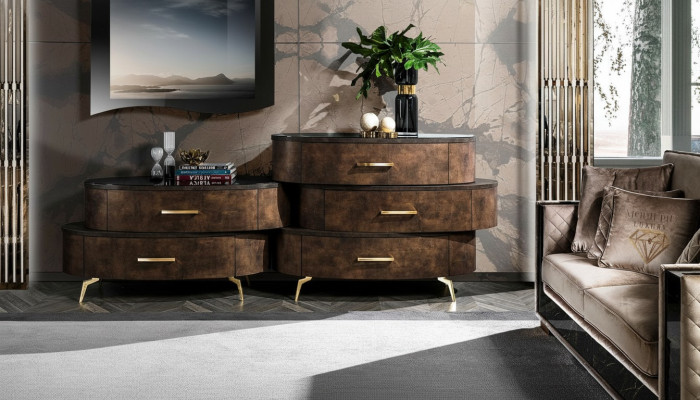 Mueble de lujo de madera, armario, estantería, consola, mueble nuevo, diseño de cómoda.