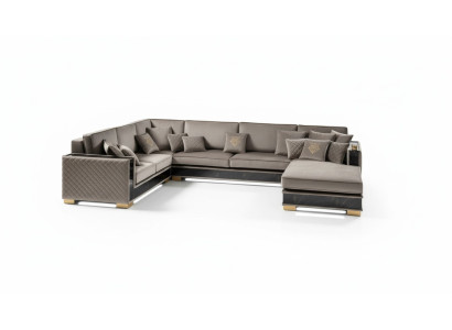 Sofá de esquina en forma de U para la sala de estar, sofá, sofá con asientos acolchados, sofás, muebles, sofá italiano.