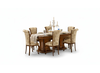 Sillas cocina 6x conjunto de sillas textil acolchado asiento madera juego de comedor juego de comedor.