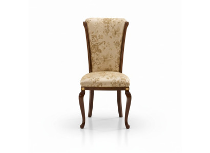 Silla de madera marrón Muebles italianos Tapizado Silla de salón Sillas de lujo Sillón