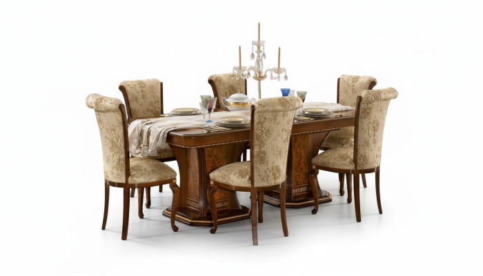 Mesas Muebles Mesa de comedor Estilo antiguo Madera maciza Mesas de comedor italianas Mesa de madera