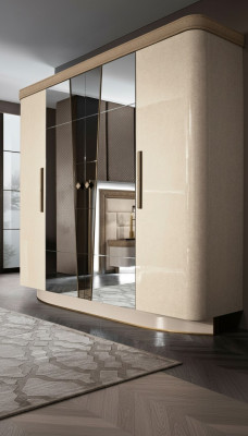 Muebles de dormitorio de Italia Armario de madera Armario de madera maciza