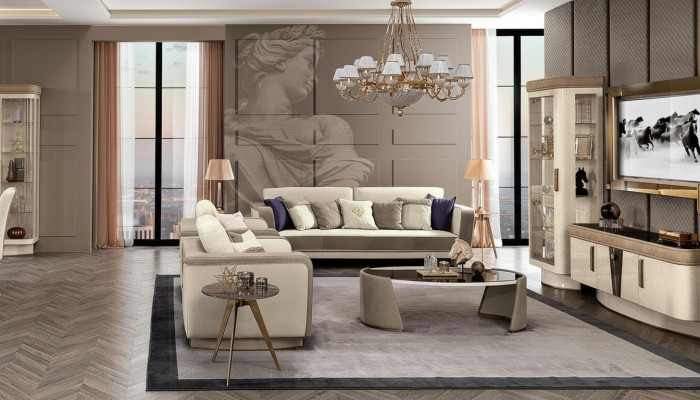 Sofá de 3 plazas + 1 + 1 Conjunto de asientos Sofás de diseño Sofás tapizados Sofás relax modernos Sofá nuevo.
