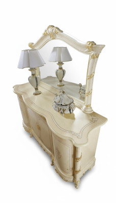 Cómoda Espejo Taburete Conjunto completo Muebles de dormitorio Cómoda Consola Nuevo
