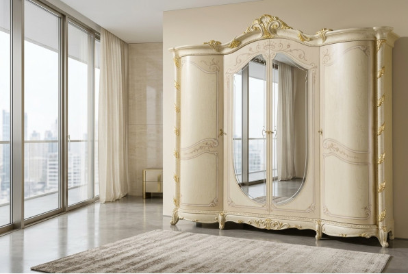 Dormitorio Muebles Italia Armario de madera Armario de madera maciza Armario