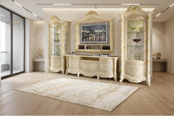Mueble de soporte de TV, armario, conjuntos de paredes, sala de estar, nueva unidad de sala de estar, vitrina, estante de pared