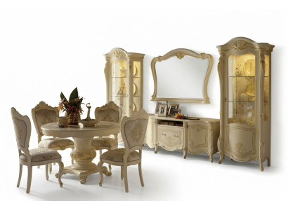 Juego de muebles de salón de 4 piezas. Pared de salón de madera 2x vitrina conjunto completo de sala.