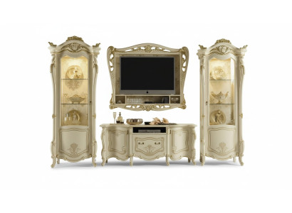 Diseño mueble de salón aparador 2x armario rtv marco aparador 4 piezas set vitrina
