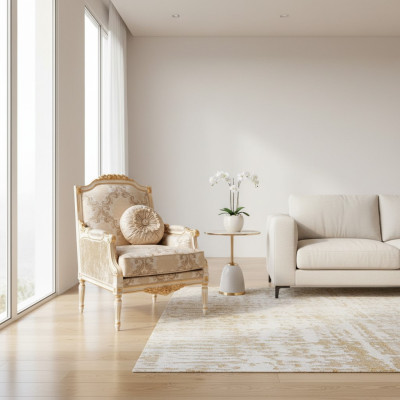Silla con reposabrazos Silla de comedor Sillas de madera Silla de diseño Salón Sillón Art déco
