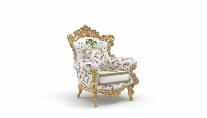 Silla Diseño Sofá Sofá Relax Tela Salón Club Tapizado Asiento Lujo Blanco Nuevo