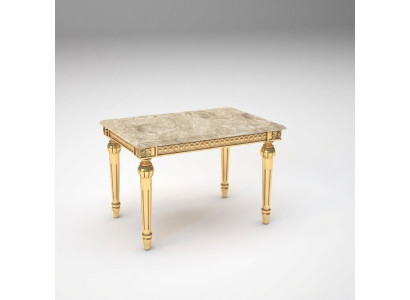 Mesa auxiliar Dormitorio Mesa auxiliar Muebles de diseño clásico Madera Dorado Nuevo