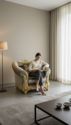Relax tela textil lounge Nuevo sillón de una plaza nuevo diseñador de silla tapizada de televisión