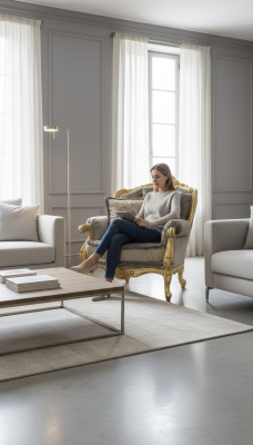 Sillón Relajante Tela Salón Club Tapizado Diseño Sofá Asiento Lujo Oro Nuevo