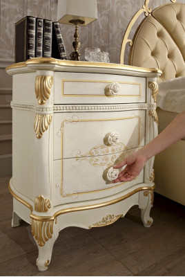 Mesita de noche Muebles macizos Nuevas consolas italianas Diseño Mesa auxiliar Mesas