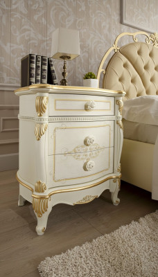 Mesita de noche Muebles macizos Nuevas consolas italianas Diseño Mesa auxiliar Mesas