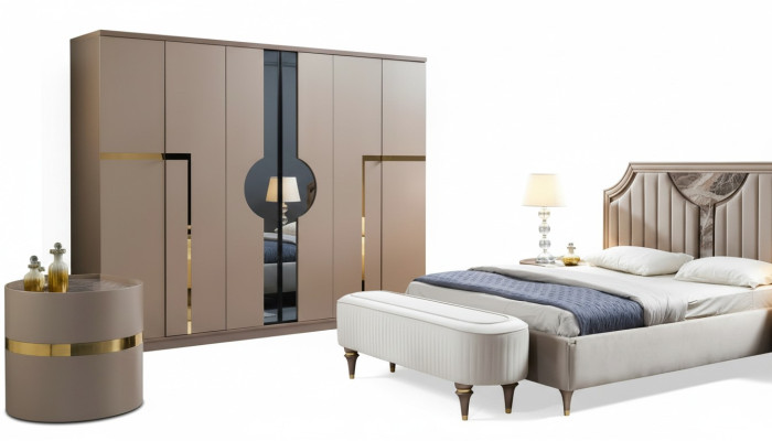 Armario de ropa Lujo Armario Dormitorio Muebles Estilo Italiano Madera Armarios