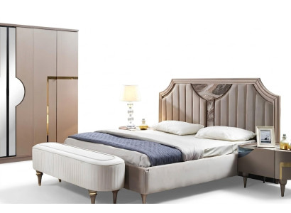 Marco de la cama Doble Estructuras de cama de madera Dormitorio Blanco Lujo Cama Moderna Camas