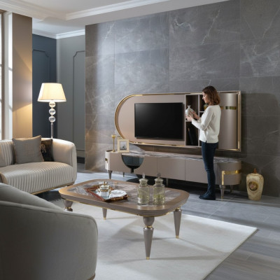 mueble de TV Lowboard RTV, armarios de muebles armario de salón aparador cómoda nuevo