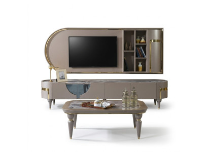 mueble de TV Lowboard RTV, armarios de muebles armario de salón aparador cómoda nuevo