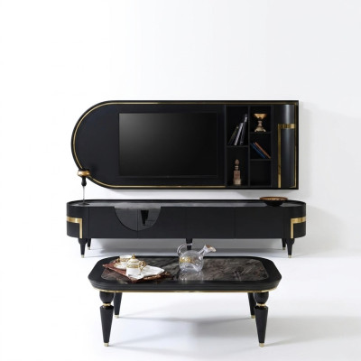 Mueble de televisión moderno Lowboard rtv, soporte de mueble de televisión de medios del armario Fernseh Sideboard