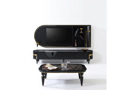Mueble de televisión moderno Lowboard rtv, soporte de mueble de televisión de medios del armario Fernseh Sideboard