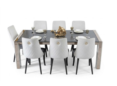 Muebles de madera maciza de Italia para la mesa del comedor.