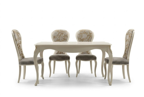 Mesa clásica Mesa de madera Barroca Rococó Comedor Mesa real
