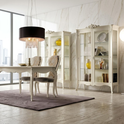 Vitrina de madera maciza para salón, aparador de cristal de muebles, gabinetes, vitrinas, sala de estar, nuevo.