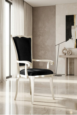 Lujo 1 silla silla de comedor silla de respaldo silla tapizada con reposabrazos