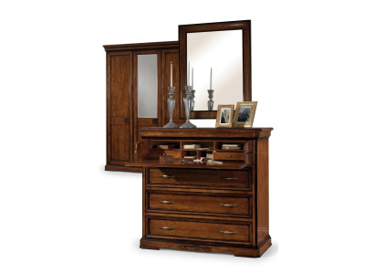 Cómoda Espejo Moderno Comodas de Madera Diseño 2 piezas Juego de dormitorio Nuevo conjunto