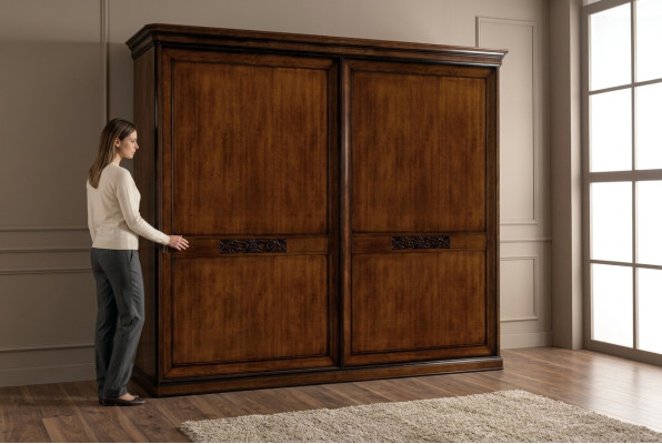 Armarios de dormitorio Armario de madera Muebles clásicos barrocos nuevos