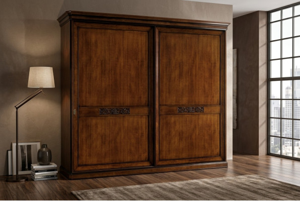 Armarios de dormitorio Armario de madera Muebles clásicos barrocos nuevos