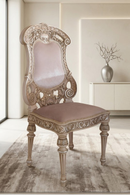 Sillas de comedor de madera Sillón de lujo Silla Blanca Sala de estar Muebles italianos Nuevos