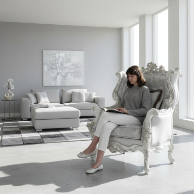 Relax Lounge Club Sillas Muebles Diseño Sillón Cuero Lujo Silla Tapizada Cóctel