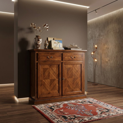Comoda Cajones Madera Cómoda Armario Armarios Maciza Cómoda Sala de estar Nuevo
