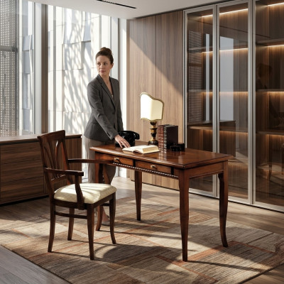 Mesa escritorio secretaria escritorios Muebles italianos Silla conjunto oficina 2 piezas