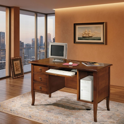 Mesa de ordenador de oficina conjunto de muebles Escritorio de madera maciza Mobiliario italiano Nuevo