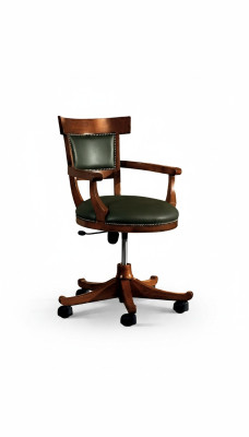 Silla con ruedas Diseño de sala de estar Sillas de comedor de madera con reposabrazos Nuevo tapizado