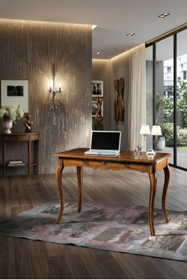 Mesa de ordenador Secretario Escritorio Madera maciza Mesa de oficina Mesas italianas Nuevas.