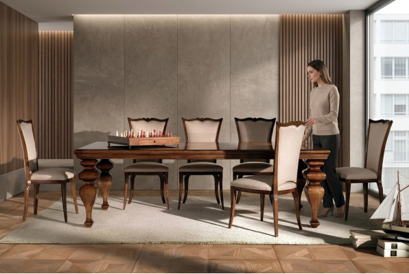 Mesa Muebles Mesa de comedor Madera natural Estilo retro Comedor Sala de estar Mesas de comedor Madera