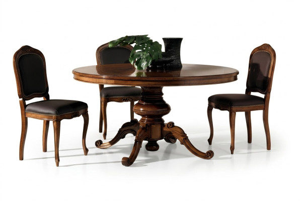 Mesa de comedor clásica Mesa redonda Mesas redondas Muebles barrocos rococó Mesas redondas Nuevas