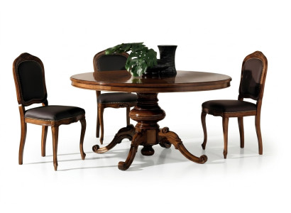 Mesa de comedor clásica Mesa redonda Mesas redondas Muebles barrocos rococó Mesas redondas Nuevas