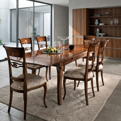 Mesa de comedor moderna mesa deslizante diseño madera natural mesa de comedor muebles de madera maciza