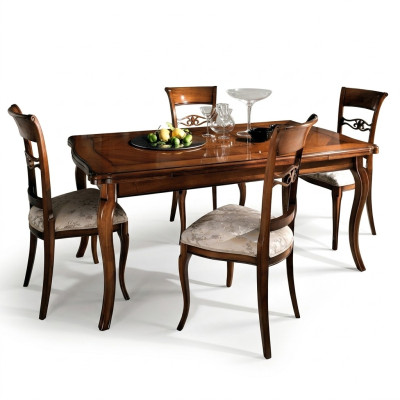 Comedor 6 sillas de madera Silla de lujo marrón Sillas de sala de estar Muebles
