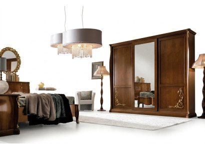 Dormitorio Armario Muebles de madera Barroco Nuevo Armario clásico Armarios