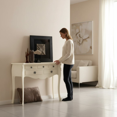 Muebles de consola de madera para teléfono italiano, mesas auxiliares nuevas.