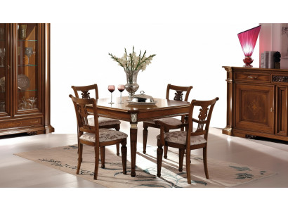 Set de 4 sillas sillones sillas de comedor conjunto de madera moderno grupo sillón muebles